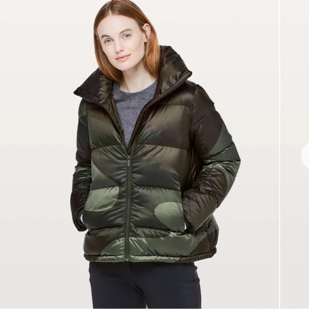 LULULEMON- Cloudscape Jacket size 12. Dark Olive / Gator Green / Green Twill - Picture 1 of 5